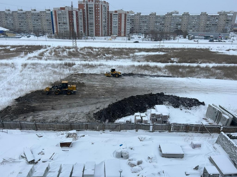 В Заозерном районе Кургана приступили к строительству нового сквера