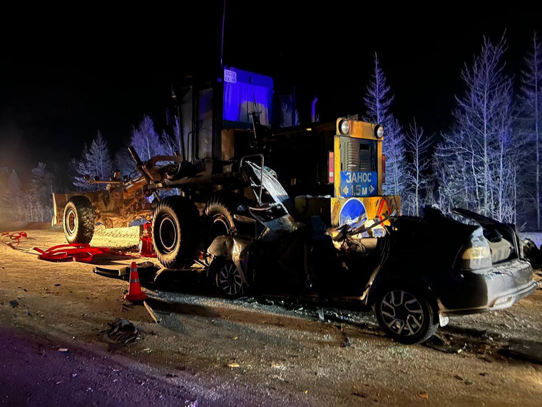 Последствия аварии на трассе «Сургут — Салехард» в ЯНАО