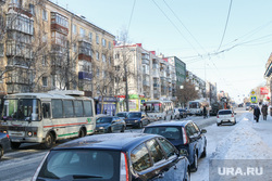 Чистка дорог от снега и льда. Курган., пробка
