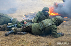 Боевое слаживание мобилизованных на Чебаркульском полигоне ЦВО. Челябинская область, учения, армия, военные, солдаты, оружие, вооружение, война, бойцы, боевые действия, полигон, сво, боевое слаживание
