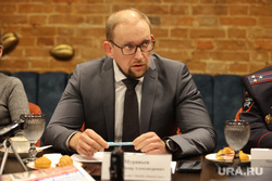 Пресс-завтрак начальника «Южный Урал» Владимира Муравьева и начальника УГИБДД УМВД России по Курганской области Михаила Чебыкина. Курган, муравьев владимир