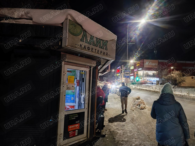 Остановка, где произошла потасовка
