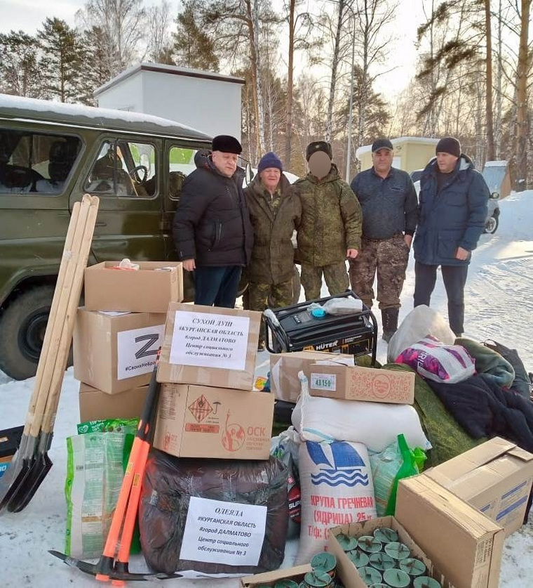 Боец заключился новый контракт и возвращается на фронт с гуманитарным грузом