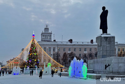 Площадь Ленина. Ледовый городок. Курган, ледовый городок, площадь ленина