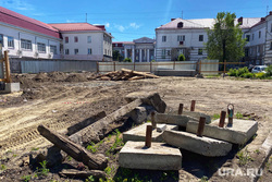 Строительная площадка застройщика Александра Бабочкина. Курган, улица кирова-коли мяготина, строительная  площадка, кирова 98, застройщик бабочкин