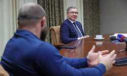 На встрече с Владимиром Якушевым был и Иван Штырков — тренер одной из команд