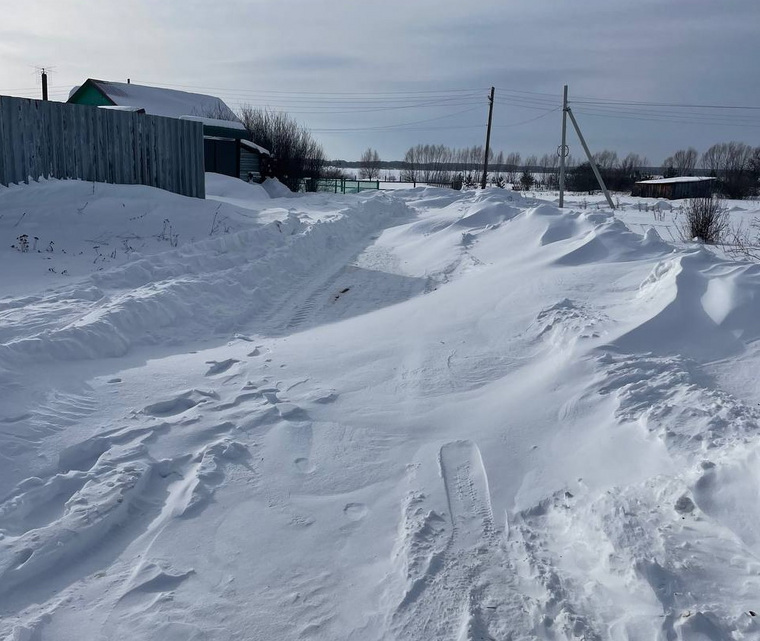 В Знаменке перемело дороги