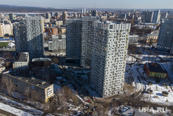 Виды города с высоты. Пермь, новостройки, вид сверху, жк гулливер, пермь с высоты