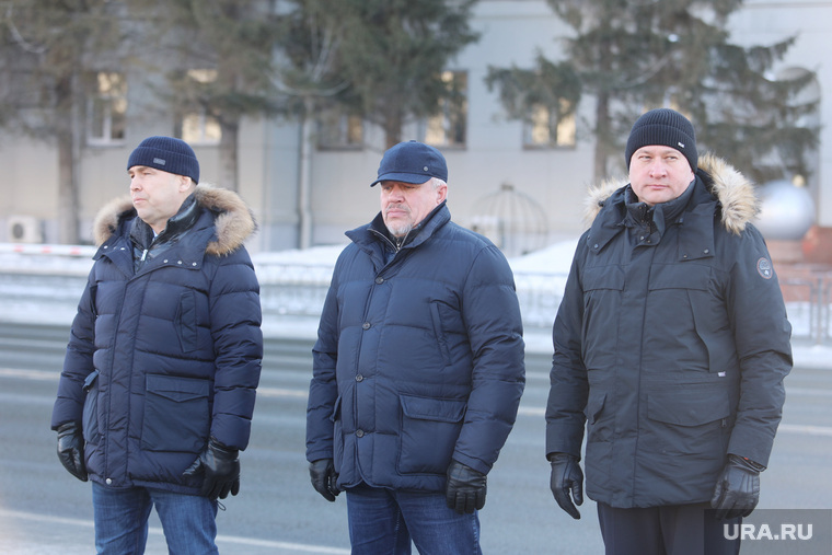 Вручение ключей от пожарных машин. Курган
