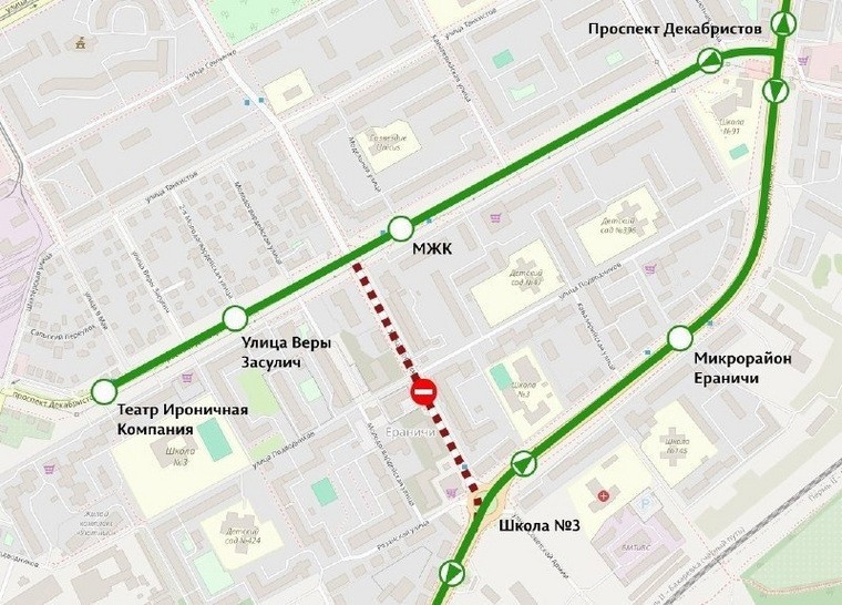 Автобусы №28 и №29 не будут ездить по улице Советской Армии