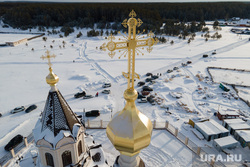 Освящение храма Архангела Михаила в селе Новоипатово. Свердловская область, православный крест, вера, храм архангела михаила, религия, православие, село новоипатово