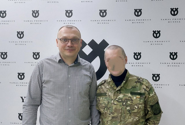 Военнослужащий Алексей Непомнящих на Салехардском комбинате