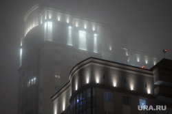 Вечерний город. Екатеринбург, смог, вечерний город, туман, вечерний екатеринбург