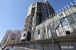 Замороженная стройка СК "Кристалл". Курган, кристалл, недострой, новостройки, стройка, замороженная стройка, ск кристалл, перекресток куйбышева красина
