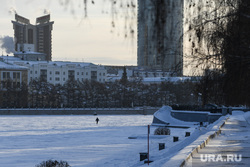 Морозы в Екатеринбурге , городской пруд, набережная рабочей молодежи