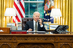 Президент США. stock, телефон, Джо Байден, stock