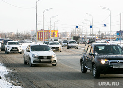 Виды города. Тюмень, автомобили, машины, дорога