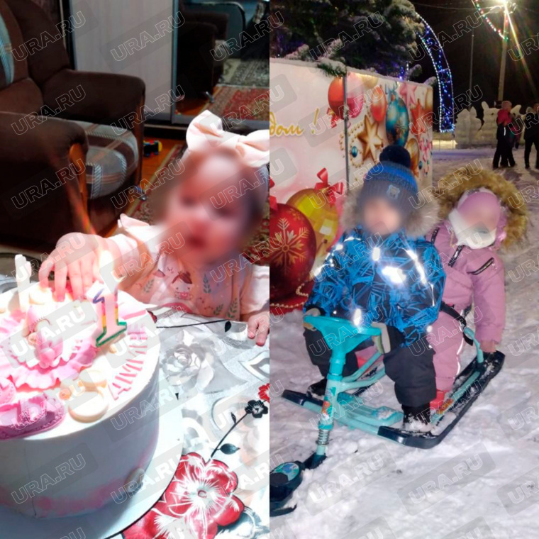 В декабре семья отмечала годик младшей девочки с тортом и свечами. Сейчас ей 1,3 года, брату — почти три