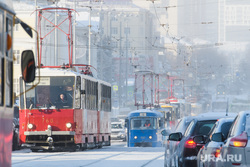 Морозы в Екатеринбурге, пробка, общественный транспорт, проспект ленина, трамвай, транспортная реформа