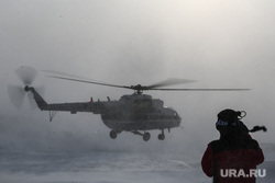 Отработка ликвидации ДТП при неблагоприятных погодных условиях. Екатеринбург, вертолет, зима, ми-8, ми8, ми 8