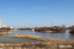 Паводок в городе. Курган, тобол, паводок, река кама