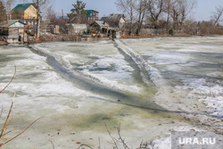 Фоторепортаж с мест подтопления во время паводка. Курган., снег, река тобол, потоп, дом, весна, лед