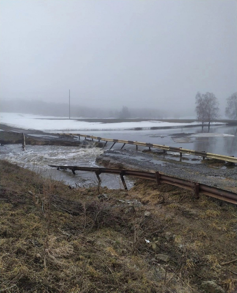 Вода начала отступать