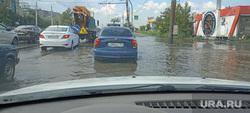 Потоп после ливня. Челябинск, улица, наводнение, потоп