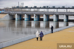 Укрепление дамбы от Омского моста до Бульвара Солнечный. Курган, половодье, гидроузел, паводок, дамба кургана, строительство, разлив, курганский