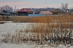 Последствия разлива реки Уй в Целинном районе в селе Усть-Уйское. Курган, половодье, уй, паводок, наводнение, потоп, река кама, стихийное бедствие, разлив, усть-уйское