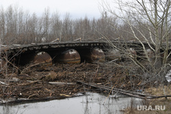 Мост в деревне Лаптева. Курганская область, мост, паводок, наводнение, затопленный мост, деревня лаптева
