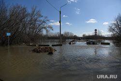 Мало-Чаусовский мост после подтопления. Курган, половодье, паводок, наводнение, подтопление, разлив, Мало-Чаусовский мост