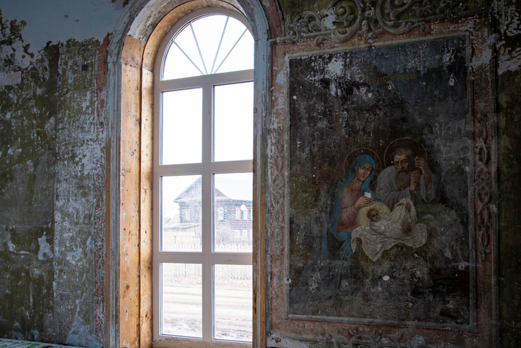 При восстановлении обнаружили старинные фрески
