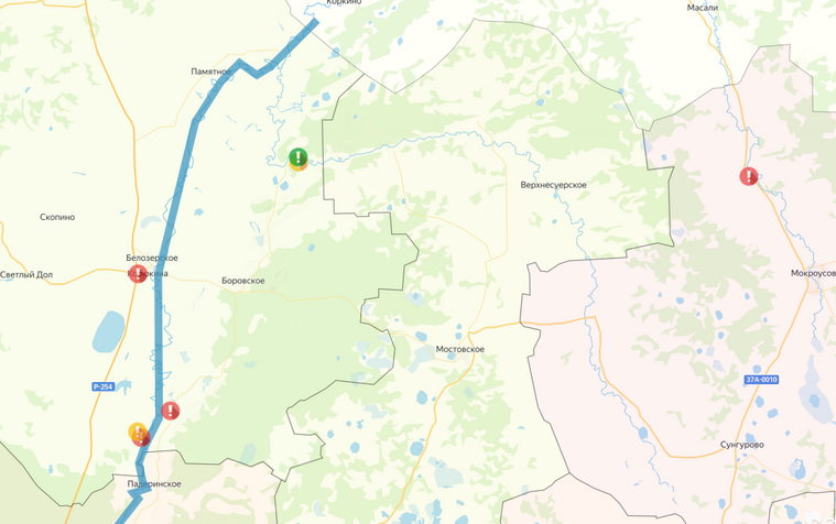 Перекрыты участки дорог в Белозерском и Мокроусовском округах