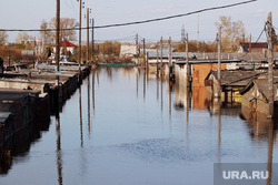 Мост Бурова-Петрова и шоссе Тюнина. Курган, паводок, наводнение, потоп