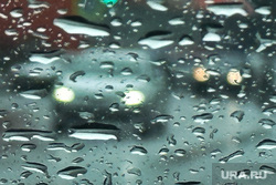 Стройки в Заозерном. Курган, плохая видимость, автолюбители, дождь, дождь в городе