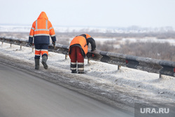 Визит врио губернатора Курганской области Шумкова Вадима в Шадринск, чистка дороги, снег на обочине, работы на дороге