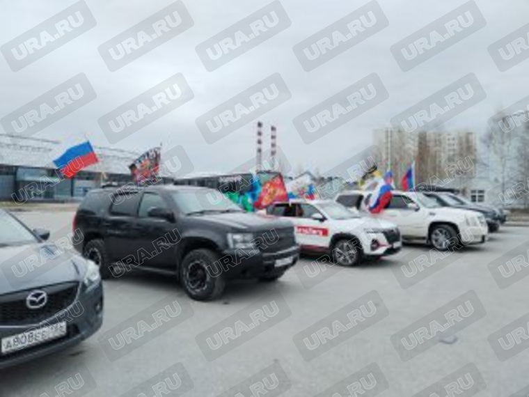 Участники автопробега в Ханты-Мансийске