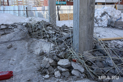 Обрушение конструкций на стройке. Тюмень , обрушение, авария на стройке