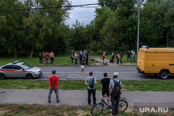 Место падения бпла на Карамышевской набережной недалеко от ГКБ №67. Москва, очевидцы, чп, место проишествия