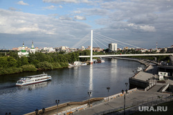 Виды города . Тюмень, город тюмень, мост влюбленных, набережная тюмени, теплоход