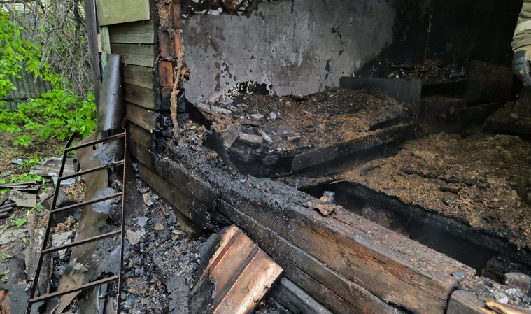 В Челябинской области в поселке Петровском Красноармейского района минувшей ночью при пожаре погибли два человека