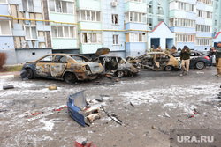 Последствия обстрелов Белгорода (архивные фотографии, часть 2). Белгород, разрушения, обстрел, сгоревшие автомобили, белгород