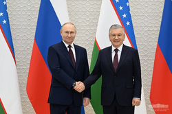 Путин в Узбекистане. Stock, путин владимир, stock, шавкат мирзиеев