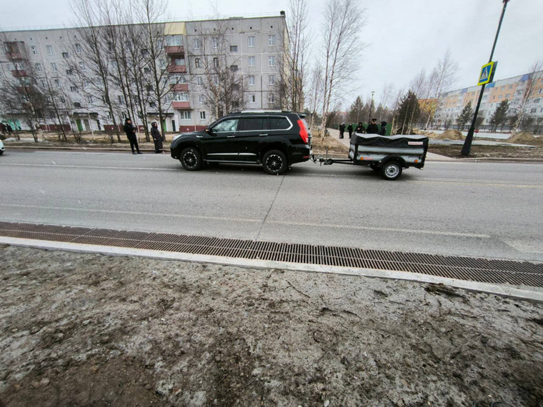Место ДТП в Муравленко