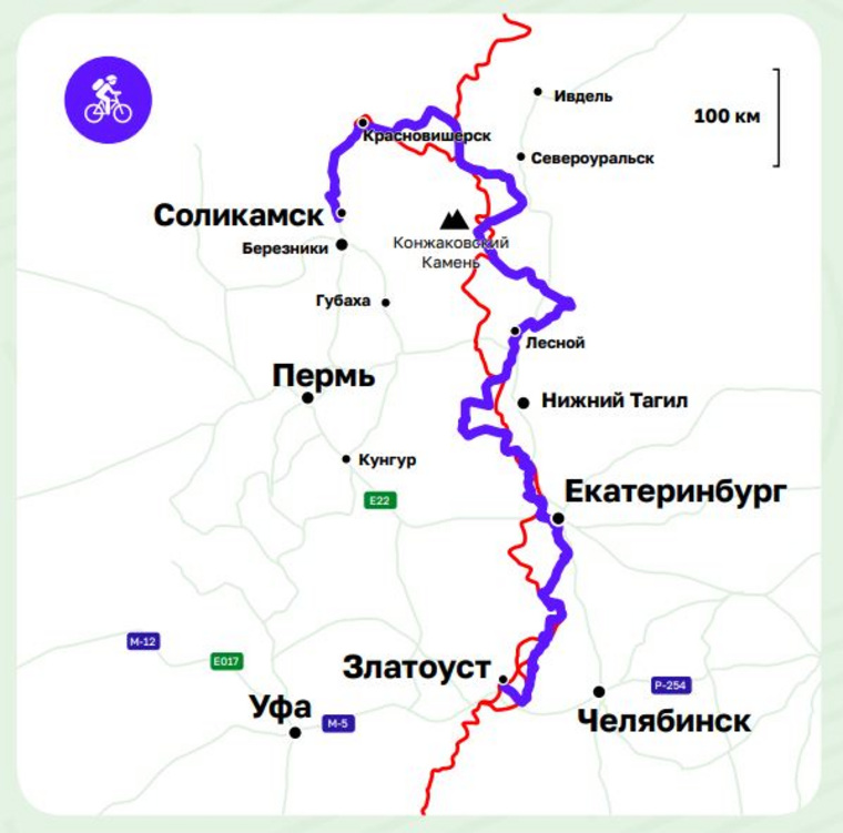Пока протяженность веломаршрута составляет 1430 км