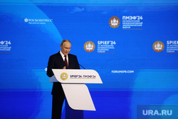 Владимир Путин на Пленарной сессии ПМЭФ 2024. Санкт-Петербург