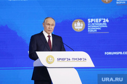Владимир Путин на Пленарной сессии ПМЭФ 2024. Санкт-Петербург