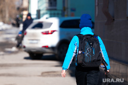 Обзорная по городу. Пермь , ребенок, зима, школьник, дети, рюкзак
