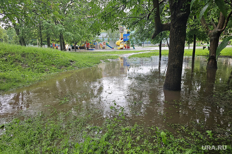 Последствия дождя в Москве